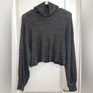 Hollister Grey Turtleneck Sweater, XS